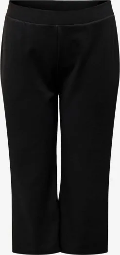 ONLY CARMAKOMA Driekwart Broeken Regular Broek Dames Zwart