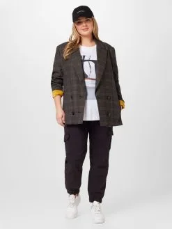 ONLY CARMAKOMA Boyfriend Tapered Cargojeans Missouri Dames Zwart -ONLY Elegant winkel 61634984c70d2903fbc2ebbc0c6eabf3