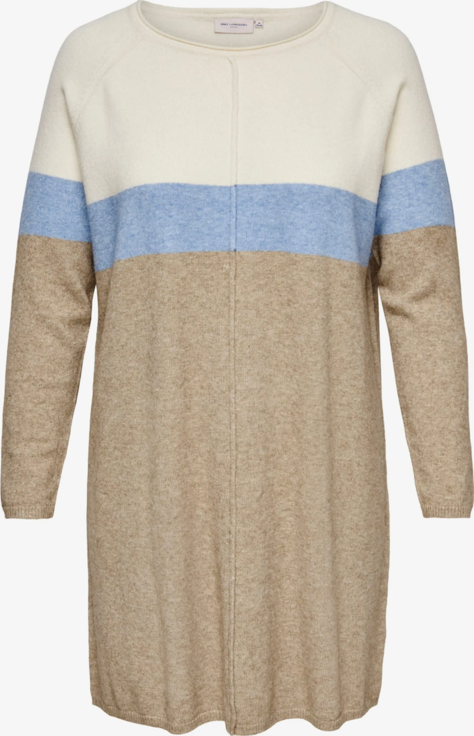 ONLY CARMAKOMA Gebreide Jurken Gebreide Jurk Laura Dames Lichtbruin 1 ONLY CARMAKOMA Gebreide Jurken Gebreide Jurk Laura Dames Lichtbruin