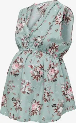 ONLY MATERNITY Mouwloze Shirts Top Dames Mintgroen -ONLY Elegant winkel 61c599e7311ead570fcbf07be6cad53d