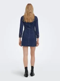 ONLY Maxi Jurken Jurk Dames Blauw -ONLY Elegant winkel 61cfcc861a349d0625e68d21edc1ea56