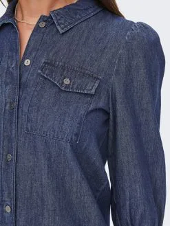 ONLY Blousejurken Blousejurk Felica Dames Donkerblauw -ONLY Elegant winkel 61e7ee5af34f160677bd80a86118c769