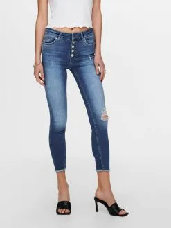 ONLY Jeans Skinny Jeans Bobby Dames Blauw -ONLY Elegant winkel 630c31dbc527d98670c47563a7f7cf21