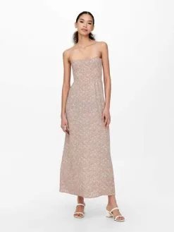 ONLY Maxi Jurken Jurk Dames Pastelroze -ONLY Elegant winkel 6348becd5fbede5a1aad809476656ac1