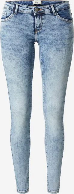 ONLY Jeans Skinny Jeans Onlcoral Dames Blauw