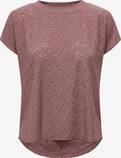 ONLY T-shirts Shirt Milla Dames Chocoladebruin