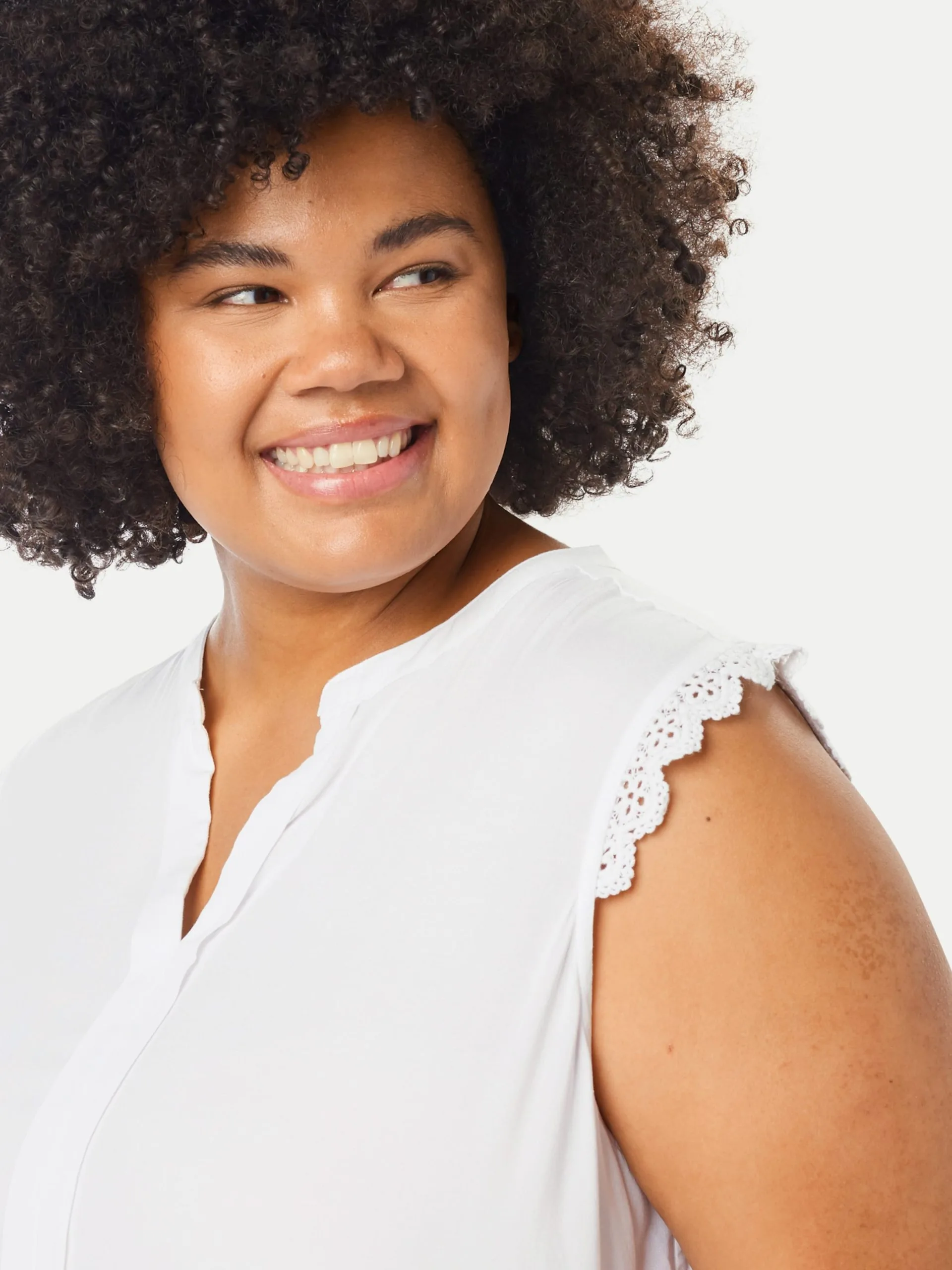 ONLY CARMAKOMA Blouse Tops Blouse Mumi Dames Wit 5 ONLY CARMAKOMA Blouse Tops Blouse Mumi Dames Wit - Afbeelding 5