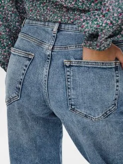 ONLY Mom Jeans Loosefit Jeans Troy Dames Blauw -ONLY Elegant winkel 64a149077e7705caf550dd0cb8da7da4