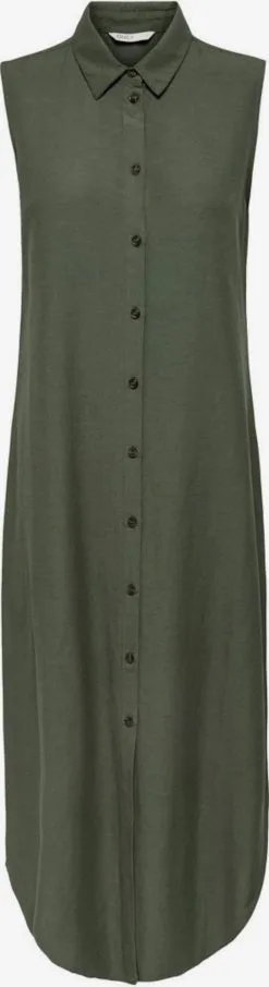 ONLY Blousejurken Blousejurk Dames Kaki