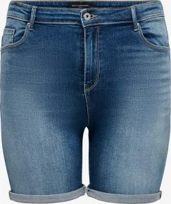 ONLY CARMAKOMA Denim Shorts Slimfit Jeans Laola Dames Blauw