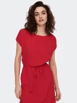 ONLY Mini Jurken Jurk Dames Rood -ONLY Elegant winkel 65f7890fc834c0fa9f06d53f449cb59a
