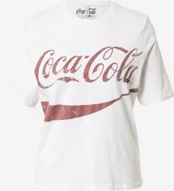 ONLY T-shirts Shirt COCA COLA Dames Wit