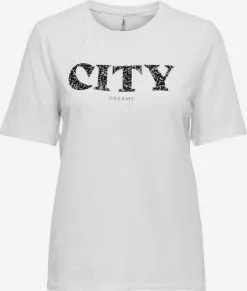 ONLY T-shirts Shirt ONLBINA Dames Wit