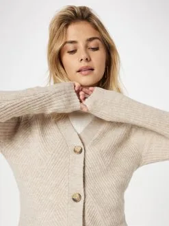 ONLY Vesten Gebreid Vest Carol Dames Beige -ONLY Elegant winkel 66b2f6724b755a489c2a55f06652a11a