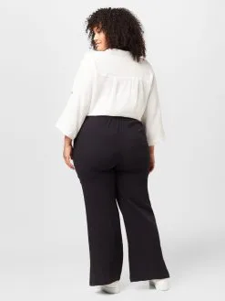 ONLY CARMAKOMA Pantalons Flared Broek CARTHEIS Dames Zwart -ONLY Elegant winkel 672121b019e34c5469fe11e23b786cc9