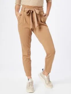 ONLY Pantalons Tapered Broek POPTRASH YO EASY Dames Lichtbruin -ONLY Elegant winkel 67608b68770e09407568e9ed1d5bbf04