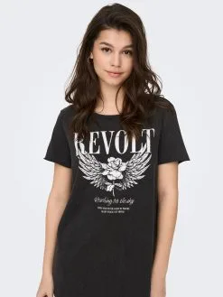 ONLY Jerseyjurken Jurk Dames Zwart -ONLY Elegant winkel 677e26c34920b7846703984b1c3618cf