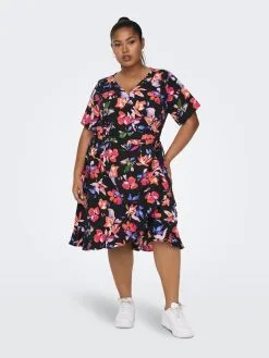 ONLY CARMAKOMA Mini Jurken Jurk Dames Zwart -ONLY Elegant winkel 67ee54c23d822c3d7b3246ebac68fcea