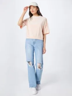 ONLY T-shirts Shirt REBEL Dames Perzik -ONLY Elegant winkel 698220fe270a2becaf2e4d2f0283e135