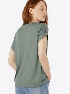 ONLY T-shirts Shirt Dames Donkergroen -ONLY Elegant winkel 69a3aeca34446ebc7b0cd156e99d65f3