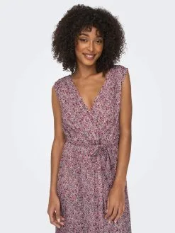 ONLY Maxi Jurken Jurk Dames Pink / Fuchsia -ONLY Elegant winkel 69e9575e0c3afb2029070e326e14dfcb