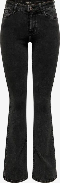 ONLY Straight Regular Jeans ROSE Dames Zwart