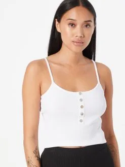 ONLY Crop Tops Top NESSA Dames Zwart / Wit -ONLY Elegant winkel 6ae920a2280a87102d73c736d30ebe09