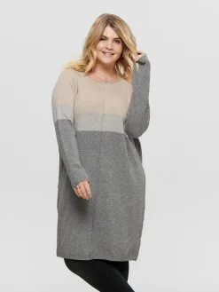 ONLY CARMAKOMA Gebreide Jurken Gebreide Jurk Laura Dames Lichtbruin 7 ONLY CARMAKOMA Gebreide Jurken Gebreide Jurk Laura Dames Lichtbruin -ONLY Elegant winkel 6b2d61283e9d1119fd5bbcf0615ab339