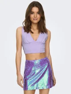 ONLY Tanktops Top EA Dames Lichtlila -ONLY Elegant winkel 6b323252968add9334590f892481bfb7