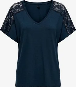 ONLY T-shirts Shirt MOSTER Dames Nachtblauw
