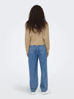 ONLY Fijngebreide Truien Trui Laura Dames Bruin -ONLY Elegant winkel 6c09f0d4b8bedda35ec332ad841fe1b4