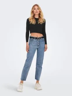 ONLY Fijngebreide Truien Trui Luxe Dames Zwart -ONLY Elegant winkel 6ce5b9ae50a7abe48cae7123e266ff70