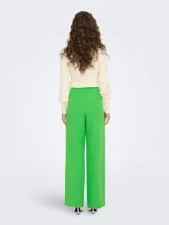 ONLY Pantalons Wide Leg Broek MAIA Dames Limoen -ONLY Elegant winkel 6d0745c52538a5a377bc95b2fa3f2b84