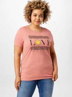 ONLY CARMAKOMA T-shirts Shirt CARSMILEY Dames Pasteloranje 7 ONLY CARMAKOMA T-shirts Shirt CARSMILEY Dames Pasteloranje -ONLY Elegant winkel 6d22f2941108669a91f621ce4b6128ce