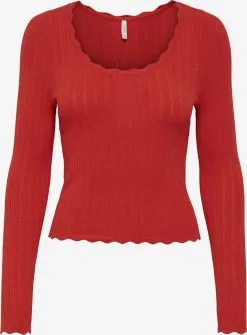 ONLY Fijngebreide Truien Trui Dee Dames Rood