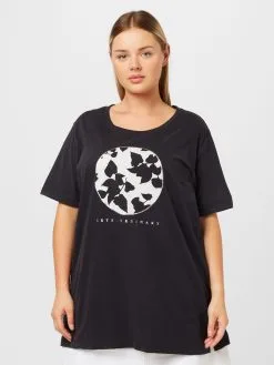 ONLY CARMAKOMA T-shirts Shirt AGATI Dames Zwart -ONLY Elegant winkel 6d8b3ffc04ab6675a37f2e241414d8d7