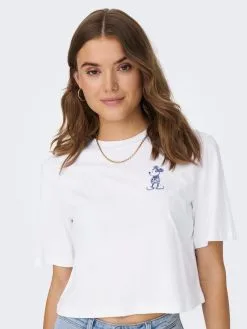 ONLY T-shirts Shirt MICKEY Dames Wit -ONLY Elegant winkel 6e0b6d2afcb4ca5db2eb953efc41be18