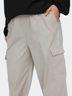 ONLY CARMAKOMA Cargobroeken Tapered Cargobroek Dames Grijs -ONLY Elegant winkel 6e60f1e0d9e28a6e3453739836361aa0
