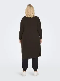 ONLY CARMAKOMA Vesten Gebreid Vest Dames Bruin -ONLY Elegant winkel 6f2f482740fde770347a1936d80261b8