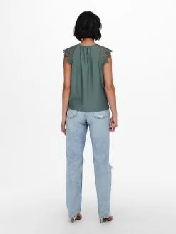 ONLY Kanten Tops Top Silja Dames Donkergroen -ONLY Elegant winkel 6f4365f047a3d49f87e72b7fd6463c4f