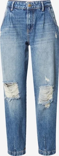 ONLY Jeans Tapered Bandplooi Jeans TRACY Dames Blauw