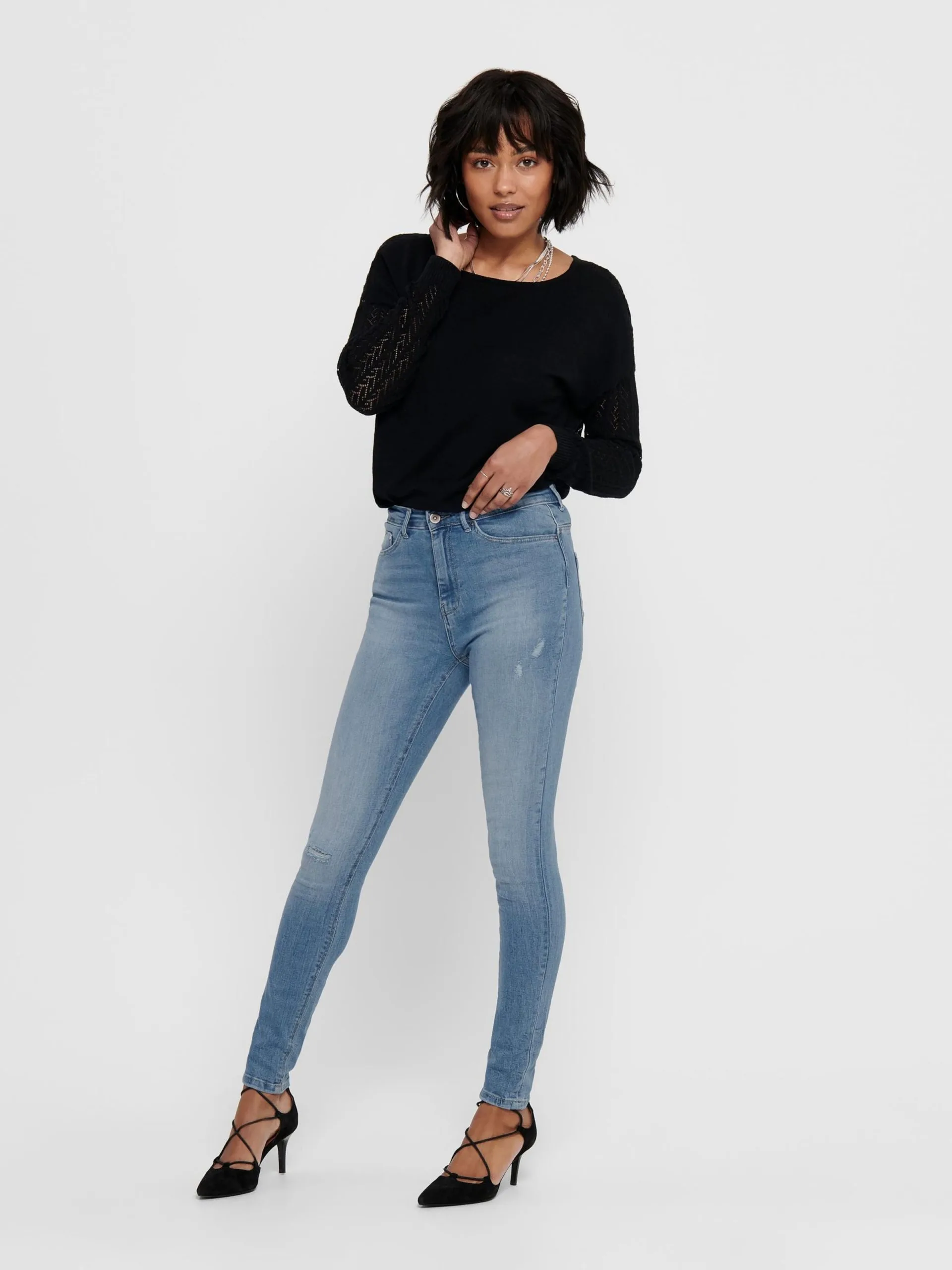 ONLY Jeans Skinny Jeans Paola Dames Blauw 4 ONLY Jeans Skinny Jeans Paola Dames Blauw - Afbeelding 4