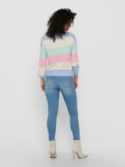 ONLY Fijngebreide Truien Trui Atia Dames Gemengde Kleuren -ONLY Elegant winkel 7046c03ca61eaebd7cd1818b5ecd2ac2