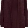 ONLY Vesten Gebreid Vest Jade Dames Bordeaux