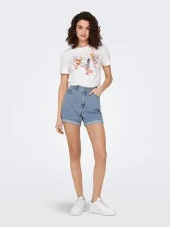 ONLY Denim Shorts Loosefit Jeans Vega Dames Blauw -ONLY Elegant winkel 70f6bf24df5f1b7b61ffdcfdc94d6bac