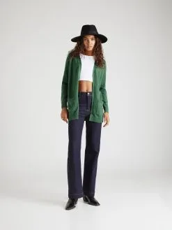 ONLY Vesten Gebreid Vest LESLY Dames Donkergroen -ONLY Elegant winkel 71073e0a5379abc0a4d624b40986c970