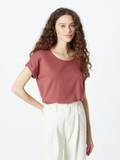 ONLY T-shirts Shirt Dames Bordeaux -ONLY Elegant winkel 710c01e11b654be6f5226a4b1966f402