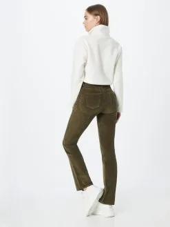 ONLY Ribbroeken Flared Broek Mary Dames Olijfgroen -ONLY Elegant winkel 716515824e2c6041a55fe793106b69d4