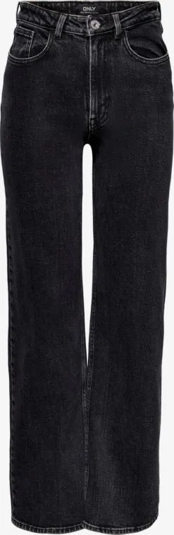 ONLY Wide Leg Wide Leg Jeans Dames Zwart