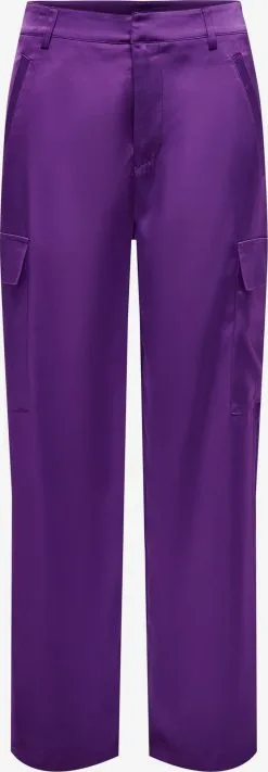 ONLY Cargobroeken Loosefit Cargobroek PILAR Dames Lila